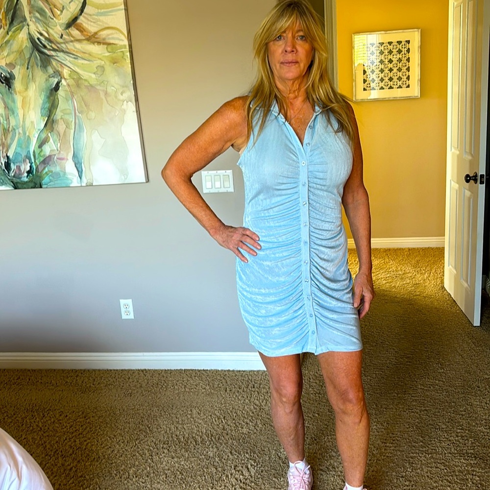 Sexy sleeveless dress